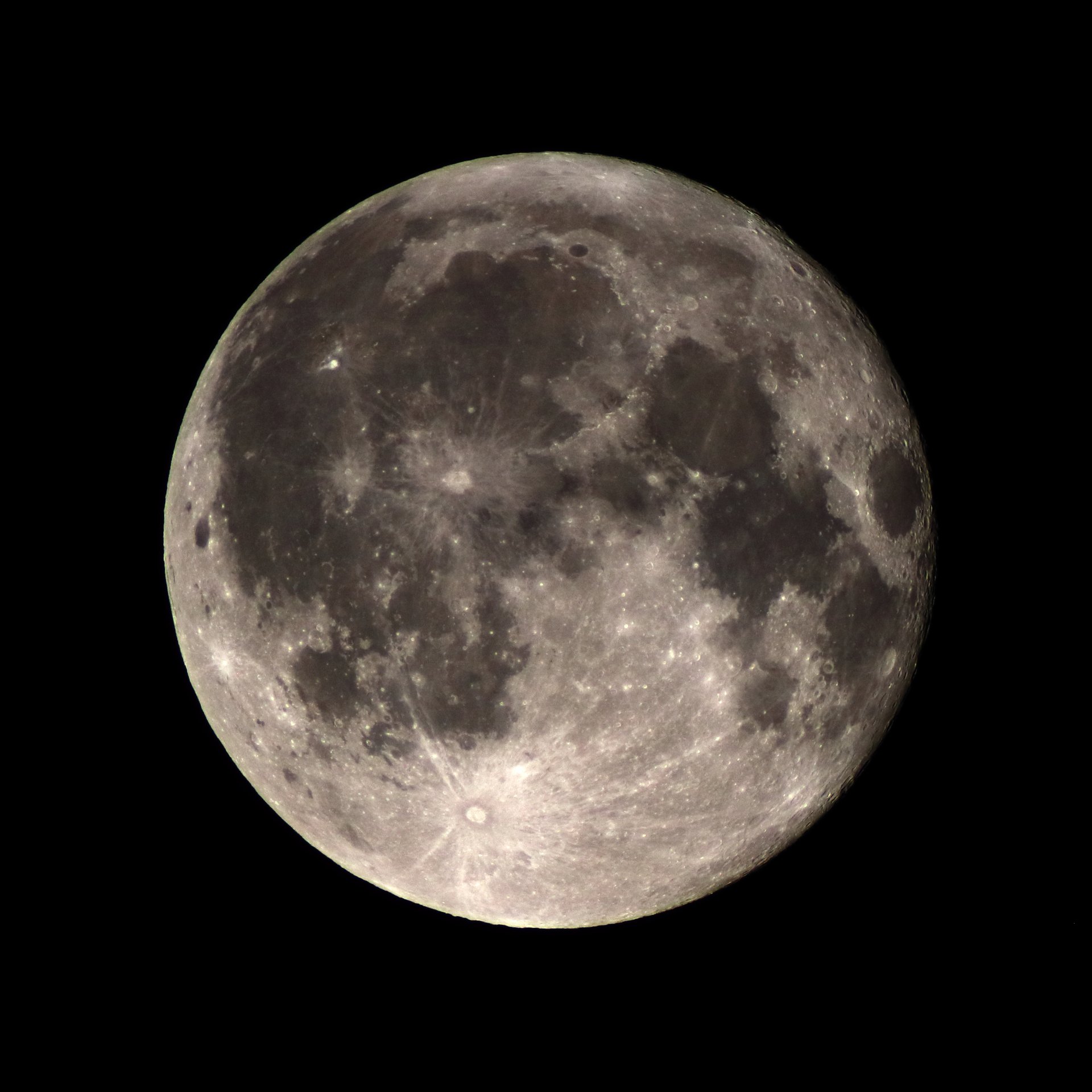 The full moon of the 10th of August, 2025, captured using prime focus.
